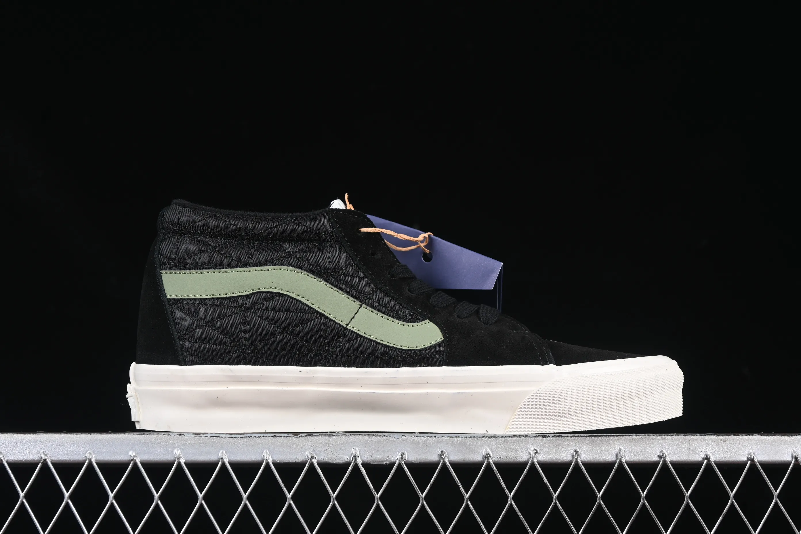 All categories Vans Vans series Vans Mid Vans China Vans Premium Sk8-Mid Vans official retro casual mid-top skateboard shoes VN000CQQBLK